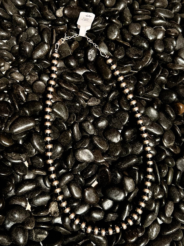 6mm 14 inch Sterling Silver Pearl Necklace