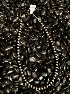 6mm 14 inch Sterling Silver Pearl Necklace